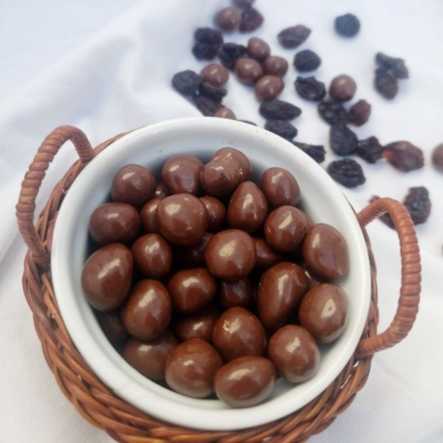 Pasas al Ron bañadas en chocolate